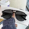 Óculos de Sol Polarizados com Ponte Dupla em T para Homens 2026 Novo Modelo Óculos de Sol da Moda Transfronteiriços Óculos de Sol Retrô Ins Tendência Europeus e Americanos
