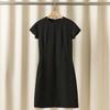 Vestido de Manga Corta con Cuello Redondo de Mezcla de Acetato Nuevo, Venta Directa de Fábrica de Ropa para Mujer Nanyou, para Reducir la Edad, Aspecto Moderno y Adelgazante