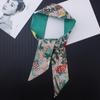 Boêmio Famoso Estilo Étnico Flor Pássaro Selva Carta Lenço De Seda Gravata Feminina Bolsa Lidar Com Fita Cabelo Cinto Lenço Atacado