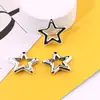 Colgante Casual Recortado Estrella de Cinco Puntas con Agujero para Colgar DIY Hecho a Mano Aretes Collar Pulsera Colgante Accesorios de Joyería