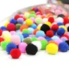 Venta al por mayor de fábrica pompón de bola de pelo polipropileno color mixto accesorios de juguete DIY para jardín de infantes ropa