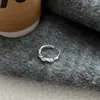 Anillo Enrollador de Hilo Estilo Coreano Ins para Mujer, Simple y Versátil, Ropa de Trabajo, Anillo Abierto Básico, Anillo para Dedo Índice, Accesorios