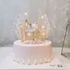 Menina dançando balé dança linda menina princesa bolo de aniversário mesa de sobremesas decoração boneca conjunto de três peças