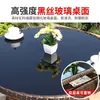 Juego de mesa de té y sillas de ratán para exteriores, mesa y sillas de ratán para patio de villa, mesa de té pequeña, juego de tres piezas de silla de ratán para balcón con silla de respaldo