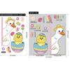 Stickers de Pascua de Amazon Transfronterizos Conejo Huevos Lindo Dibujos Animados Pegatinas de Pared Decoración de Pascua Pegatinas Electrostáticas