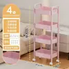 Estantería de Almacenamiento Pequeña con Carrito, Estantería Móvil de Múltiples Niveles para Piso de Cocina, Almacenamiento de Snacks, Almacenamiento de Baño con Cajones