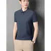 Nueva Camiseta Polo de Algodón a Rayas de Colores de Moda para Hombre de Verano 2025 para Hombres Jóvenes y de Mediana Edad