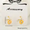 Venta Caliente Transfronteriza Suministro de Joyería para Mujer Pendientes Chapados en Oro de Cobre Pendientes Creativos de Ojo Maligno Joyería Personalizada Venta al por Mayor