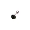 Anillo para la lengua de acero inoxidable con rosca externa, con diseño de chica sexy caliente, con gota de aceite y estrella brillante, con piedra natural, para cruzar fronteras, Flash Sexy