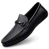Zapatos de Hombre Transfronterizos, Zapatos de Primavera sin Cordones, Zapatos de Conducir sin Cordones, Mocasines Planos de Primavera, Zapatos Pequeños de Cuero, Zapatos Casuales de Talla Grande