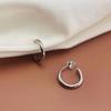Anillo simple liso invisible de una pieza de silicona clip para la oreja sin agujero en la oreja para mujer viajera pequeño anillo para la oreja aretes indoloro mayoreo