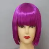 Peruca BOBO de cabeça BOBO para estudante de cabelo, peruca de cabeça BOBO, conjunto de perucas coloridas para crianças, franja arrumada