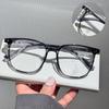 Nuevo armazón de gafas TR90 caja anti-luz azul liso网红ins con miopía moda al por mayor