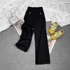 Jeans Negros de Tiro Alto para Mujer, Estilo Invierno, Holgados Estilo Coreano, Tallas Grandes, Adelgazantes, Rectos de Pierna Ancha para Estudiantes, Pantalones Trendy de Largo Hasta el Suelo