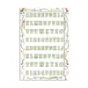Hebilla de Zapatos con Agujeros Aleatorios Letras Lavanda Candelabro Decorativo Números 0-9# Letras abc-z Letras Niños Niñas