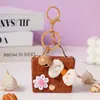 Colgante Pequeño Creativo DIY para Bolso de Cuero Llavero Lindo Colgante para Mochila Monedero Pequeño de Cuero Pequeño Regalo