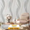 Papel de Parede Listrado Impermeável e Resistente ao Desgaste Adesivos de Parede Estilo Nórdico Móveis Renovação de Parede Adesivos Autoadesivos