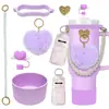 Botella de Agua Térmica Stanley Tapón Antipolvo Taza con Popote Tapa de Taza Correa de Mano Cordón para Botella de Agua Múltiples Estilos Versátiles Set