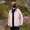 Chaqueta exterior tres en uno con capucha para hombre y mujer con forro de polar, cálida, cortavientos, impermeable, adecuada para invierno y montañismo