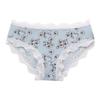 Amazon Talla Europea y Americana Ropa Interior de Encaje con Estampado para Mujer Cintura Media Estilo Japonés Bragas para Mujer Venta al por Mayor 3006