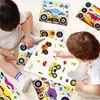 8 Adesivos de Material para Decoração de Caneca de Diário de Caderno DIY Colagem de Bicicletas Desenho Animado Legal Transfronteiriça