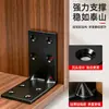 Soporte de Ángulo de Acero Inoxidable de 90 Grados Forma de L Clip Fijador para Armario Soporte para Estante de Gabinete