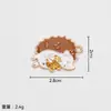 Colgante de Acción de Gracias Aleación Material Goteo de Aceite Hoja de Arce Pavo Calabaza Champiñón Colgante Pequeño Pulsera Accesorios de Joyería DIY