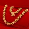 Collar de Oro Aluvial para Hombre Vietnamita Duradero Chapado en Oro Oro Puro Dominante Joyería de Oro Cadena de Grifo Simulada de Oro
