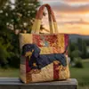Modelo Nuevo 2026 Bolso de Hombro Acolchado de Algodón con Estampado Digital 3D de Moda para Tiendas Independientes Transfronterizas