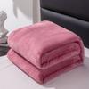 Manta de Color Sólido Transfronteriza Terciopelo Coral Engrosada Comercio Exterior Franela Siesta de Oficina Manta Individual y Doble Regalo Manta de Peluche