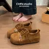 Sapatos plataforma estilo Birkenstock grandes, fofos e descolados para mulheres, nova coleção de outono, com sola macia, de amarrar e mocassins de calçar.