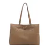 Bolso Tote de Mano para Hombro de Color Sólido Casual Texturizado para Mujer 2026 Nuevo Verano Popular Retro de Gran Capacidad Simple con Remaches