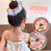 Diadema de Encaje Dulce con Volantes para Niñas, Goma para el Pelo, Tamaño Grande para Niños, Alta Elasticidad, Cuerda para Moño de Bebé