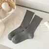Calcetines de Otoño Nuevos Youjiaxiu Estilo Japonés Dulce con Volantes de Media Pantorrilla Versátiles Absorbentes del Sudor Transpirables Slouch Algodón