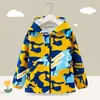 Abrigo protector para niños, chaqueta anti-suciedad para bebé, chaqueta de plumas, ropa protectora para niños, ropa exterior elegante para otoño e invierno, ropa exterior con capucha para niños mayores