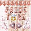 Propuesta transfronteriza set de globos oro rosa novia por ser decoración de boda set de globos con letras