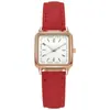 Nuevo modelo más vendido para comercio exterior, reloj cuadrado simple para mujer estilo correa, reloj de pulsera de cuarzo, stock del fabricante para venta al por mayor