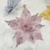 Arreglos Florales Navideños Personalizados, Decoraciones Navideñas Personalizadas, Arreglos Florales, Adornos Florales Decorativos, Lentejuelas Doradas con Brillo, Flores de Terciopelo, Flores Navideñas