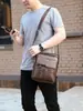 Bolsa de Ombro Masculina da Moda Bolsa Masculina Transfronteiriça Pasta Bolsa Transversal Grande Capacidade Nova Bolsa de Negócios Bolsa de Mão