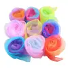 Cachecol pequeno com gradiente de cor sólida para apresentação de dança, jardim de infância, cor especial, lenço de presente, lenço quadrado pequeno, atacado