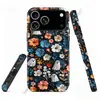 Película para iPhone 18PM com capa retrô de pintura a óleo floral de fantasma, best-seller de Halloween transfronteiriço