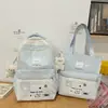 Otoño 2026 Nuevo Dulce Conjunto de Dos Piezas para Estudiantes de Primaria y Secundaria Mochila Alto Valor Estético Corazón Girly Bolso Cruzado Único para Tutorías