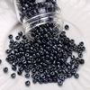 Cuentas de arroz de vidrio de alta calidad Oscuro Oscuro Cuentas redondas DIY Hecho a mano Casero Accesorios para collar pulsera con cuentas