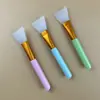 Pincel para máscara cabelo macio silicone pincel para máscara argila filme aplicador pincel de maquiagem pincel para máscara salão de beleza pincel atacado