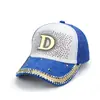 Gorra de Béisbol de Malla con Logo de Letra D de Nuevo Estilo Transfronteriza Visera Solar para Exteriores Protección Solar Transpirable Versátil Gorra con Visera