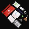 Kit de Primeiros Socorros para Uso Externo Não Certificado para Carro, Caixa Portátil de Emergência para Casa 19*13cm Edição Deluxe Vermelha para Salvar Vidas