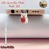 Tapón de polvo para teléfono móvil 2D, colgante acrílico de gatito transfronterizo, colgante de Tipo C enojado, artículo de venta caliente, otros productos africanos