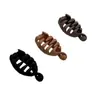 Presilha Pequena de Banana Antiderrapante Estilo Coreano para Mulheres com Pouco Cabelo, Presilha Vertical para Rabo de Cavalo, Presilha Torcida, Grampo, Acessório de Cabelo