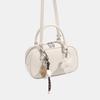 Bolso de Bolos de Diseño Coreano para Mujer, Lindo Bolso de Mano Retro Nuevo de Primavera y Verano, Bolso Boston Cruzado al Hombro