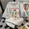 Camiseta de Manga Corta de Marca de Moda con Estampado de Dibujos Animados Dulce, Fresco y Divertido 2026 Verano Nuevas Prendas Casuales Sueltas para Parejas